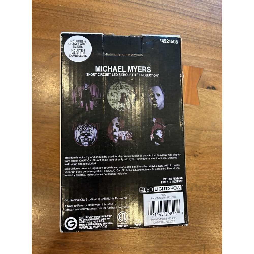 New Halloween II (2) Michael Myers Short Circuit LED Silhouette Projector - Picture 2 of 3